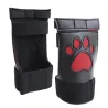 Kinky Puppy Gants Puppy Dog Paw Noir-Rouge